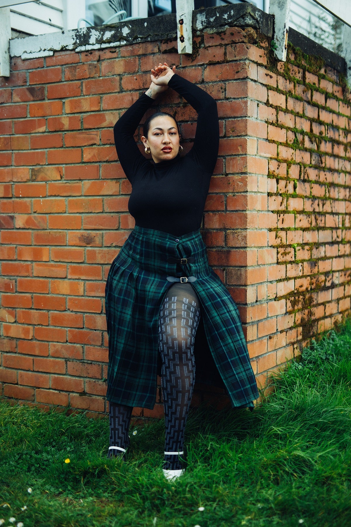 Iwi Creations Hosiery- Designer Poutama Hosiery Full Tight