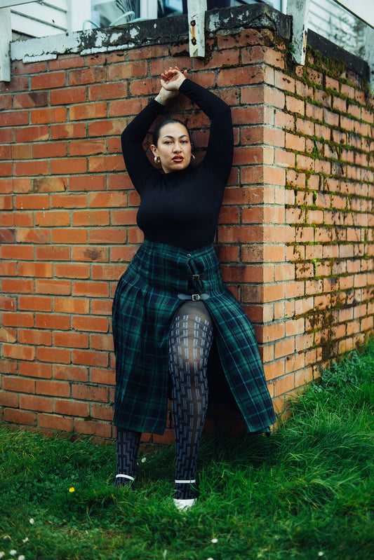 Iwi Creations Hosiery- Designer Poutama Hosiery Full Tight