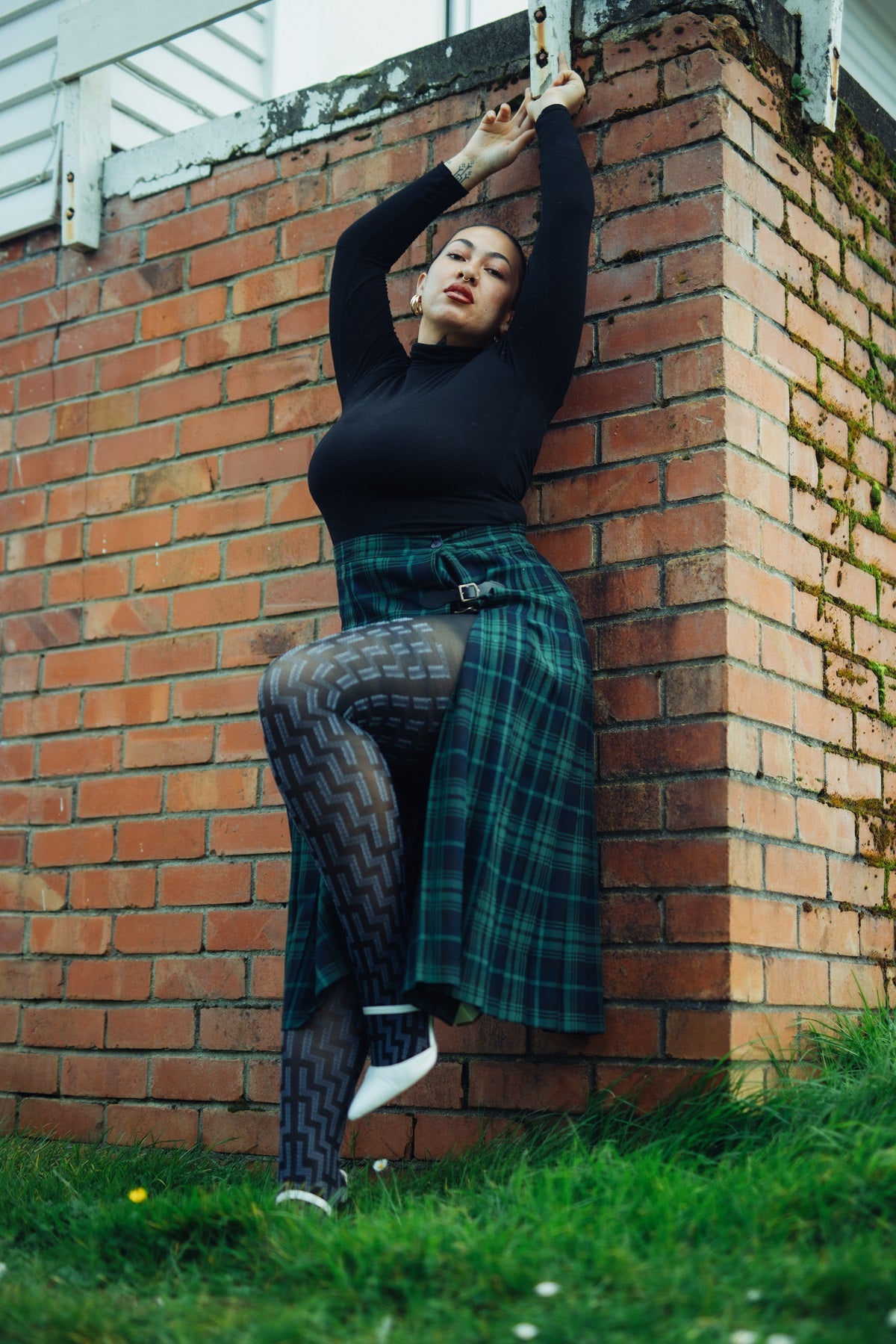 Iwi Creations Hosiery- Designer Poutama Hosiery Full Tight